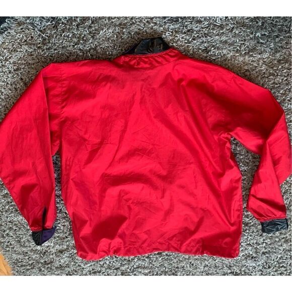 Patagonia Splash Red Pullover Rain Resistant Windbreaker Packable JACKET MENS La - Picture 6 of 7